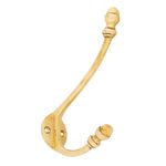 Hat and Coat Hook - Polished Brass
