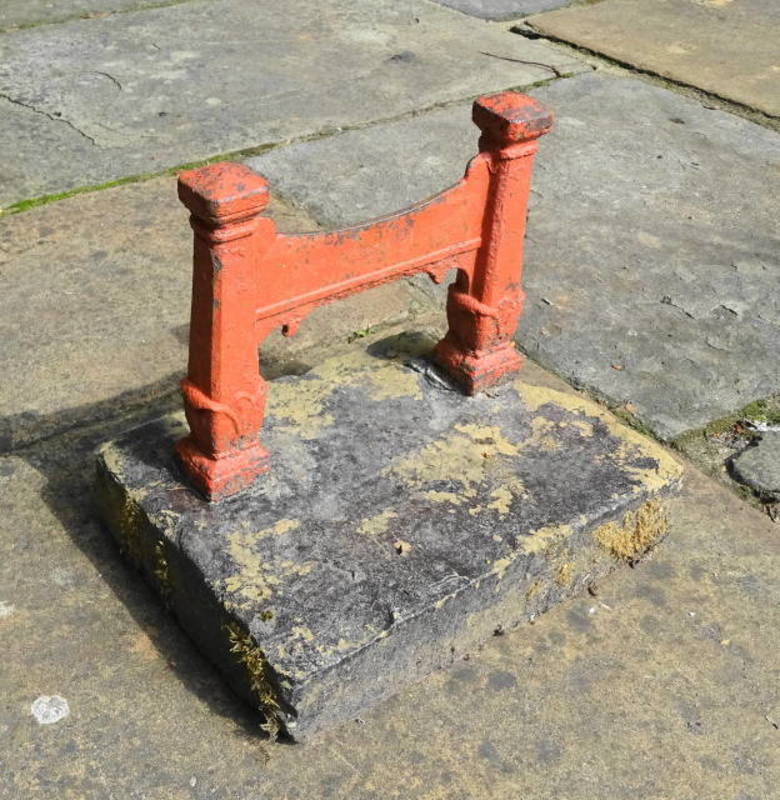 Stone and Cast Iron Boot Scraper Mongers