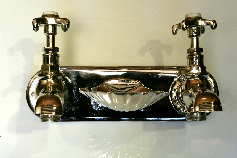 Restored Antique Wall Mounted Taps Mongers