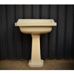 Primrose Yellow Basin on Pedestal