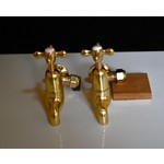 Pair Brass Bib Taps