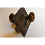 Bow Latch with Ceramic Knobs