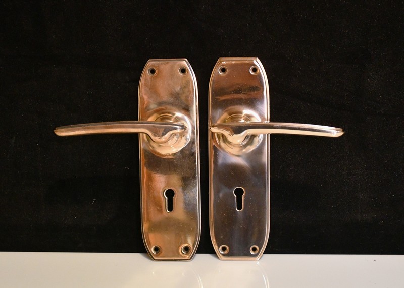 Polished Brass Lever Handles