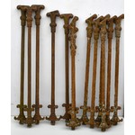 Set of 13 Cast Iron Stair Spindles