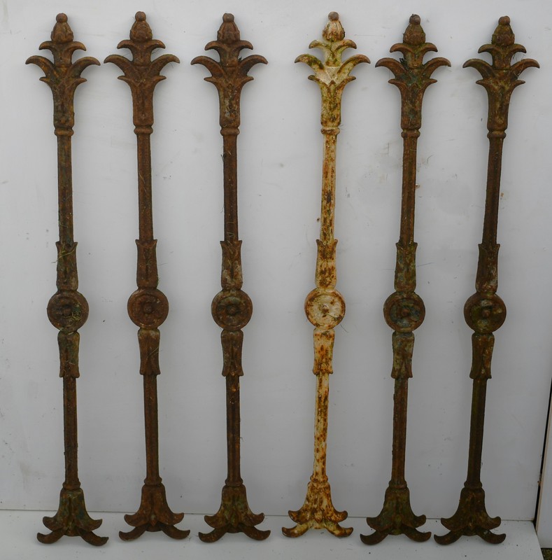 Set of Cast Iron Spindles