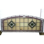 Pair Leaded Glass Panels