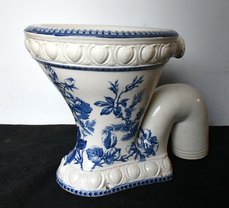 Blue and White Excelsior WC Pan