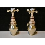 Pair Victorian Globe Taps