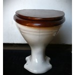 Edwardian Toilet Pan with Mahogany Seat