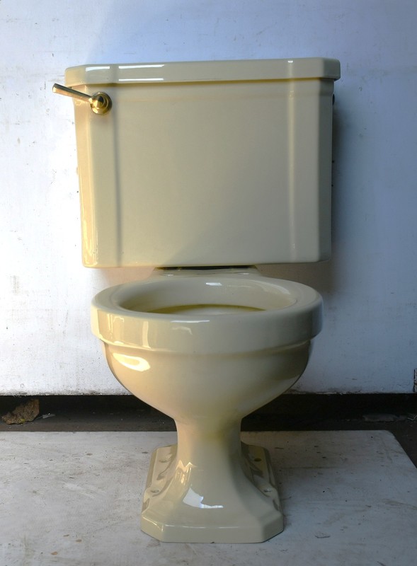 Primrose Yellow Close-Coupled WC Pan