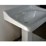 George Jennings Roll Edged Basin on Pedestal