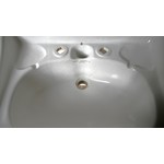 George Jennings Roll Edged Basin on Pedestal