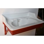 Bolding Roll Edge Basin on Cast Bracket