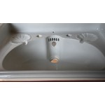 Bolding Roll Edge Basin on Cast Bracket