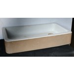 Cane and White Shallow Sink