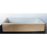 Cane and White Shallow Sink