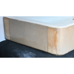 Cane and White Shallow Sink