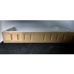 Shallow Cane and White Fluted Sink