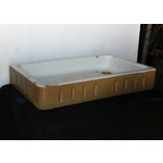Shallow Cane and White Fluted Sink