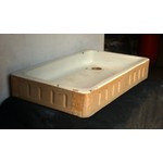 Shallow Cane and White Fluted Sink