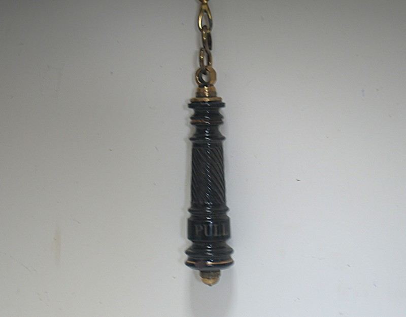 Black Ceramic Flush Pull Handle