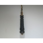 Black Ceramic Flush Pull Handle