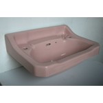 Pink Cut Corner Basin