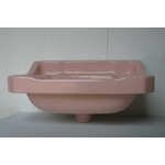 Pink Cut Corner Basin