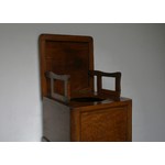 Mahogany Thunderbox WC.
