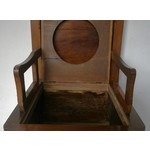 Mahogany Thunderbox WC.